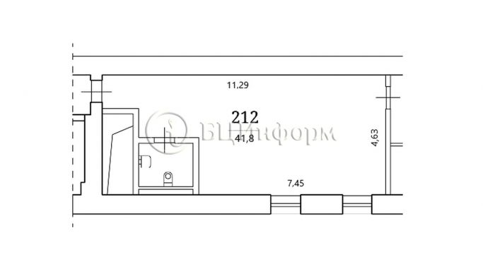 Аренда офиса 45.4 м², Галерная улица - фото 5