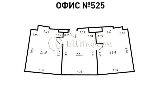 Аренда офиса 65.4 м², Финляндский проспект - фото 5