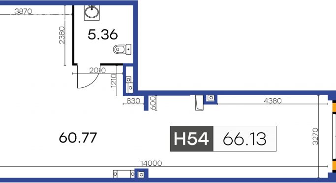 Продажа помещения свободного назначения 66.1 м² - фото 1