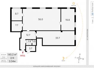 Продажа офиса 145.2 м²