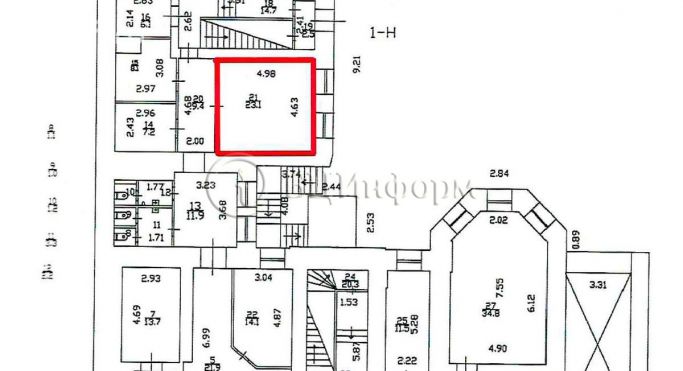 Аренда офиса 23.1 м², Синопская набережная - фото 4