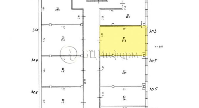Аренда офиса 54.5 м², улица Коли Томчака - фото 2