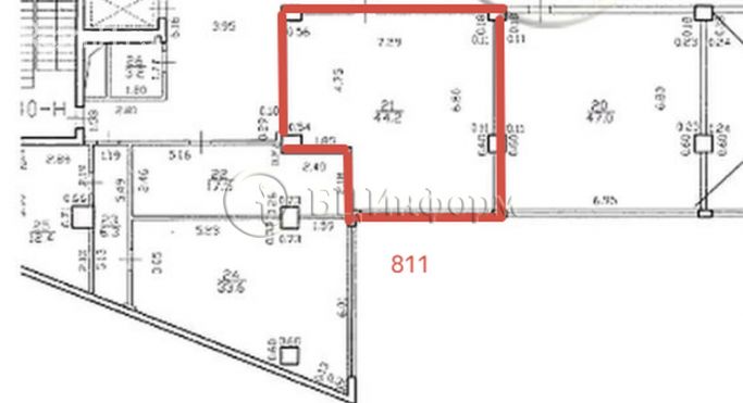 Аренда офиса 44.2 м², площадь Александра Невского - фото 5