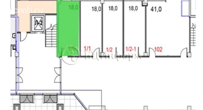 Аренда офиса 18 м², проспект Маршала Блюхера - фото 3