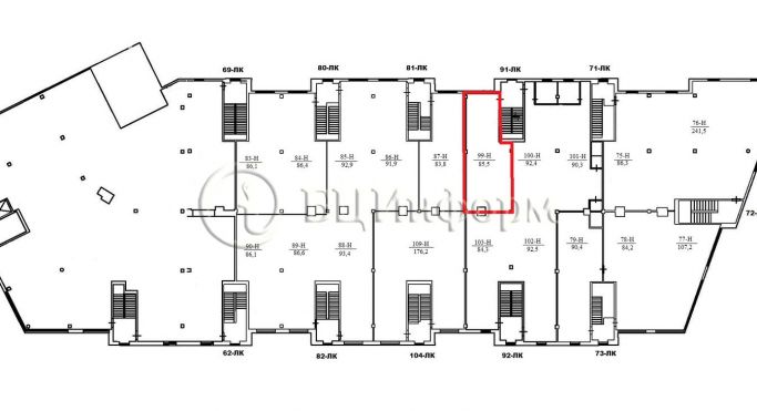 Аренда помещения свободного назначения 85.5 м², Заневский проспект - фото 1